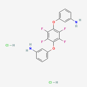 {3-[4-(3-aminophenoxy)-2,3,5,6-tetrafluorophenoxy]phenyl}amine dihydrochloride