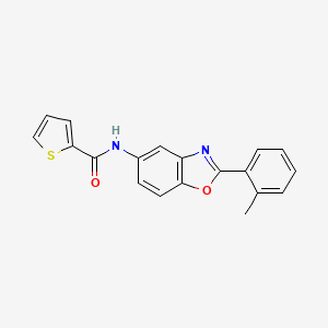 N-[2-(2-methylphenyl)-1,3-benzoxazol-5-yl]thiophene-2-carboxamide