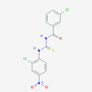 3-chloro-N-{[(2-chloro-4-nitrophenyl)amino]carbonothioyl}benzamide