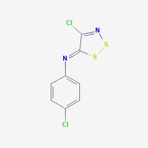 molecular formula C8H4Cl2N2S2 B392985 4-氯-N-(4-氯苯基)二噻唑-5-亚胺 CAS No. 174969-54-1