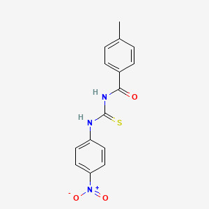 4-methyl-N-{[(4-nitrophenyl)amino]carbonothioyl}benzamide