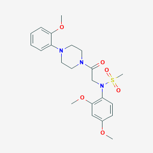 N-(2,4-dimethoxyphenyl)-N-{2-[4-(2-methoxyphenyl)-1-piperazinyl]-2-oxoethyl}methanesulfonamide