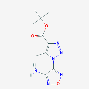 tert-butyl 1-(4-amino-1,2,5-oxadiazol-3-yl)-5-methyl-1H-1,2,3-triazole-4-carboxylate