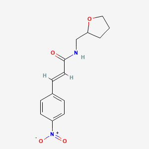 (E)-3-(4-NITROPHENYL)-N~1~-(TETRAHYDRO-2-FURANYLMETHYL)-2-PROPENAMIDE