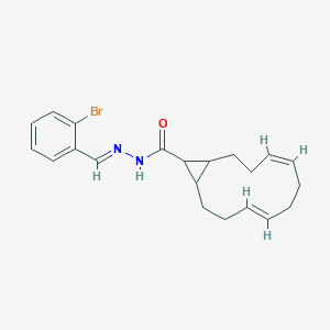 N'-[(E)-(2-bromophenyl)methylidene]bicyclo[10.1.0]trideca-4,8-diene-13-carbohydrazide