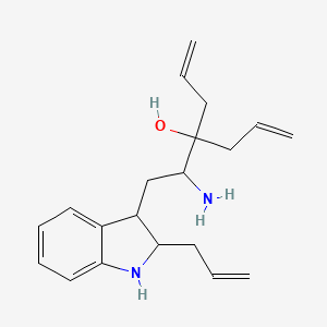 4-[2-(2-allyl-2,3-dihydro-1H-indol-3-yl)-1-aminoethyl]-1,6-heptadien-4-ol