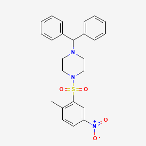 1-(diphenylmethyl)-4-(2-methyl-5-nitrobenzenesulfonyl)piperazine