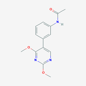 N-[3-(2,4-dimethoxy-5-pyrimidinyl)phenyl]acetamide