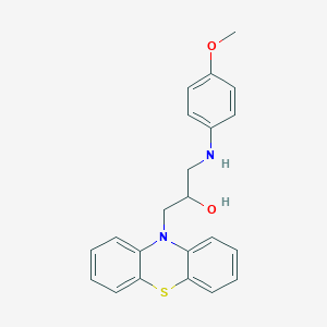 molecular formula C22H22N2O2S B3930057 1-[(4-methoxyphenyl)amino]-3-(10H-phenothiazin-10-yl)-2-propanol 