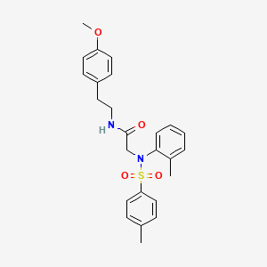 N~1~-[2-(4-methoxyphenyl)ethyl]-N~2~-(2-methylphenyl)-N~2~-[(4-methylphenyl)sulfonyl]glycinamide