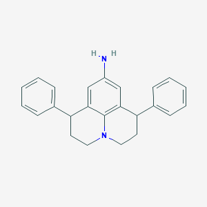 1,7-Diphenyl-1,2,3,5,6,7-hexahydropyrido[3,2,1-ij]quinolin-9-amine
