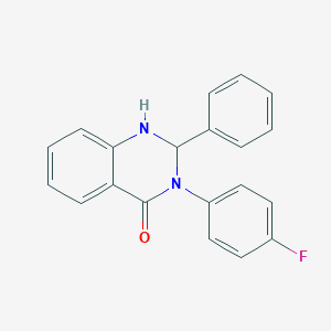 molecular formula C20H15FN2O B393015 3-(4-fluorophenyl)-2-phenyl-2,3-dihydroquinazolin-4(1H)-one 