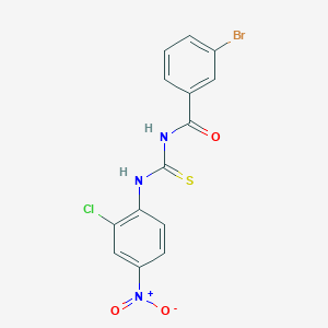 3-bromo-N-{[(2-chloro-4-nitrophenyl)amino]carbonothioyl}benzamide