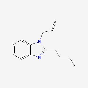 molecular formula C14H18N2 B3930198 1-allyl-2-butyl-1H-benzimidazole 