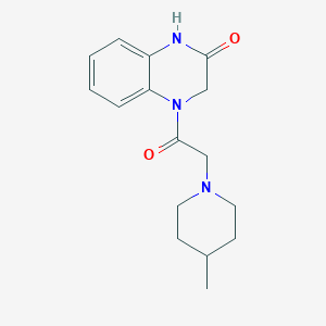 4-[(4-methyl-1-piperidinyl)acetyl]-3,4-dihydro-2(1H)-quinoxalinone