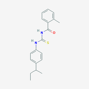 N-{[4-(butan-2-yl)phenyl]carbamothioyl}-2-methylbenzamide