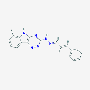 2-methyl-3-phenylacrylaldehyde (6-methyl-5H-[1,2,4]triazino[5,6-b]indol-3-yl)hydrazone