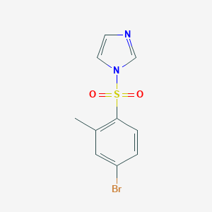 molecular formula C10H9BrN2O2S B393026 1-[(4-bromo-2-methylphenyl)sulfonyl]-1H-imidazole 