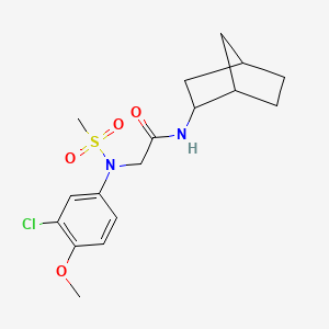 N~1~-bicyclo[2.2.1]hept-2-yl-N~2~-(3-chloro-4-methoxyphenyl)-N~2~-(methylsulfonyl)glycinamide