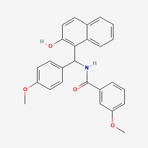 N-[(2-hydroxy-1-naphthyl)(4-methoxyphenyl)methyl]-3-methoxybenzamide