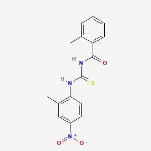 2-methyl-N-[(2-methyl-4-nitrophenyl)carbamothioyl]benzamide