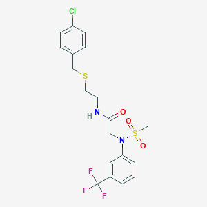 N~1~-{2-[(4-chlorobenzyl)thio]ethyl}-N~2~-(methylsulfonyl)-N~2~-[3-(trifluoromethyl)phenyl]glycinamide