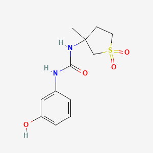 N-(3-hydroxyphenyl)-N'-(3-methyl-1,1-dioxidotetrahydro-3-thienyl)urea