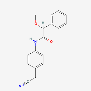 N-[4-(cyanomethyl)phenyl]-2-methoxy-2-phenylacetamide