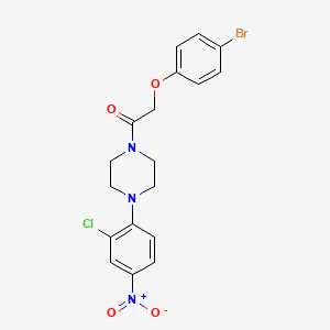 1-[(4-bromophenoxy)acetyl]-4-(2-chloro-4-nitrophenyl)piperazine