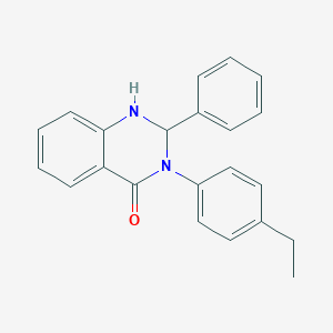 molecular formula C22H20N2O B393039 3-(4-ethylphenyl)-2-phenyl-2,3-dihydro-4(1H)-quinazolinone 