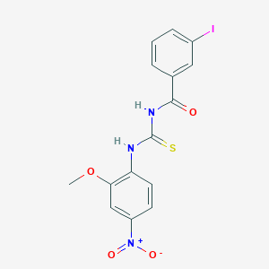 3-iodo-N-{[(2-methoxy-4-nitrophenyl)amino]carbonothioyl}benzamide