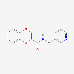 N-(3-pyridinylmethyl)-2,3-dihydro-1,4-benzodioxine-2-carboxamide