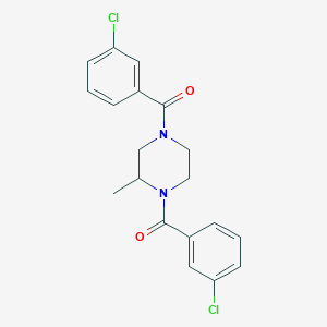 1,4-bis(3-chlorobenzoyl)-2-methylpiperazine