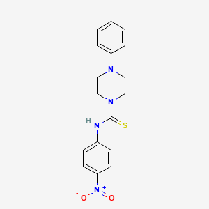 N-(4-nitrophenyl)-4-phenyl-1-piperazinecarbothioamide