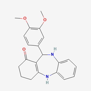 11-(3,4-dimethoxyphenyl)-2,3,4,5,10,11-hexahydro-1H-dibenzo[b,e][1,4]diazepin-1-one