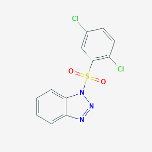 molecular formula C12H7Cl2N3O2S B393058 1-[(2,5-dichlorophenyl)sulfonyl]-1H-benzotriazole 