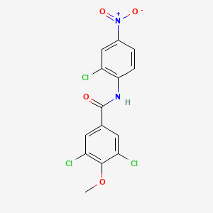 3,5-dichloro-N-(2-chloro-4-nitrophenyl)-4-methoxybenzamide