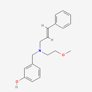 3-({(2-methoxyethyl)[(2E)-3-phenylprop-2-en-1-yl]amino}methyl)phenol