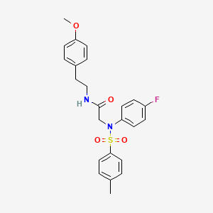 N~2~-(4-fluorophenyl)-N~1~-[2-(4-methoxyphenyl)ethyl]-N~2~-[(4-methylphenyl)sulfonyl]glycinamide