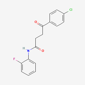 4-(4-chlorophenyl)-N-(2-fluorophenyl)-4-oxobutanamide