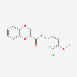 N-(3-chloro-4-methoxyphenyl)-2,3-dihydro-1,4-benzodioxine-2-carboxamide