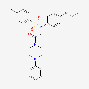 N-(4-ethoxyphenyl)-4-methyl-N-[2-oxo-2-(4-phenyl-1-piperazinyl)ethyl]benzenesulfonamide