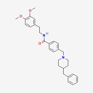 4-[(4-benzyl-1-piperidinyl)methyl]-N-[2-(3,4-dimethoxyphenyl)ethyl]benzamide