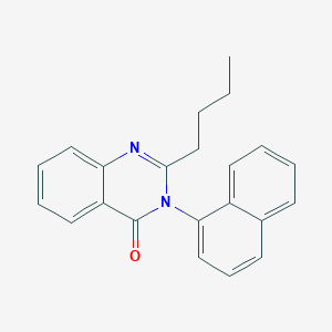 molecular formula C22H20N2O B3930718 2-butyl-3-(1-naphthyl)-4(3H)-quinazolinone 