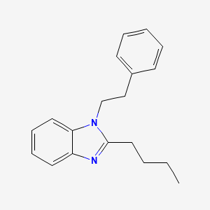 molecular formula C19H22N2 B3930722 2-butyl-1-(2-phenylethyl)-1H-benzimidazole 