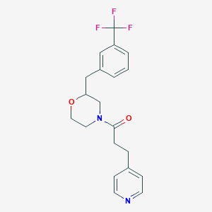 4-[3-(4-pyridinyl)propanoyl]-2-[3-(trifluoromethyl)benzyl]morpholine