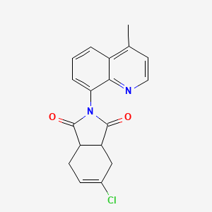 molecular formula C18H15ClN2O2 B3930764 5-chloro-2-(4-methyl-8-quinolinyl)-3a,4,7,7a-tetrahydro-1H-isoindole-1,3(2H)-dione 