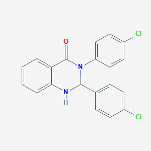 molecular formula C20H14Cl2N2O B393079 2,3-bis(4-chlorophenyl)-2,3-dihydro-4(1H)-quinazolinone 