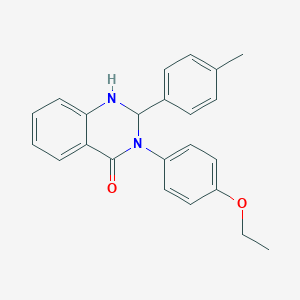 molecular formula C23H22N2O2 B393080 3-(4-Ethoxy-phenyl)-2-p-tolyl-2,3-dihydro-1H-quinazolin-4-one 
