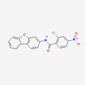 molecular formula C19H11ClN2O4 B3930861 2-chloro-N-dibenzo[b,d]furan-3-yl-4-nitrobenzamide 